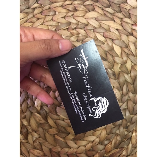 

Kartu nama cetak 1 sisi isi 100pcs