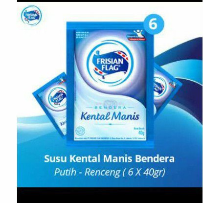 

Kental Manis Frisian Flag Bendera Kemsasan Renceng (6 sachet @40gr)