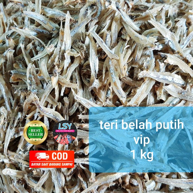 

ikan asin teri belah putih vip / jengki belah vip 1kg