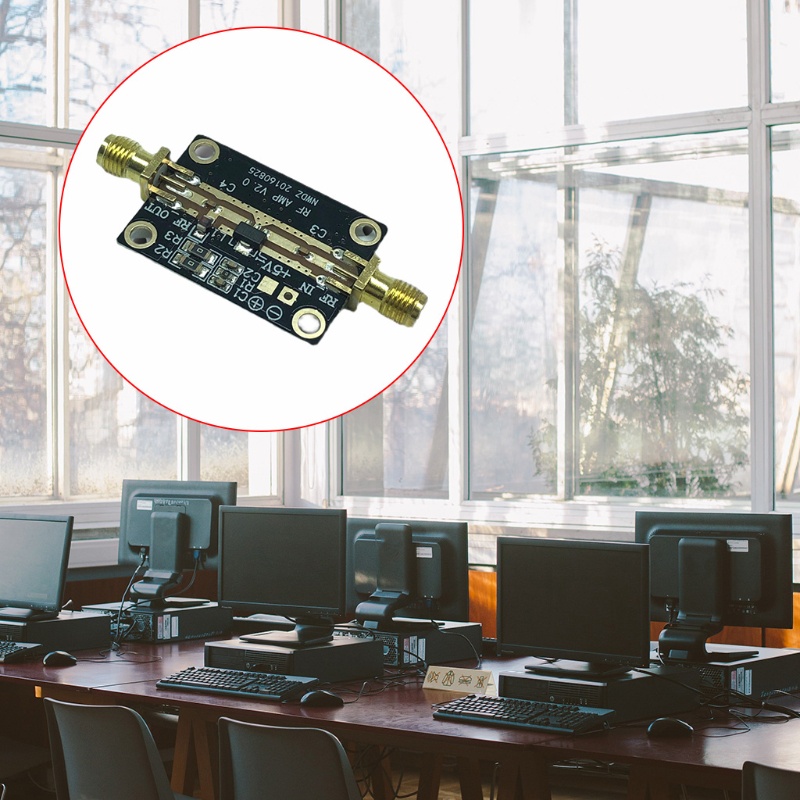 Btsg Modul Penguat Kebisingan Rendah Linearitas Tinggi 0.05-4GHZ LNA Ham Performa Tinggi