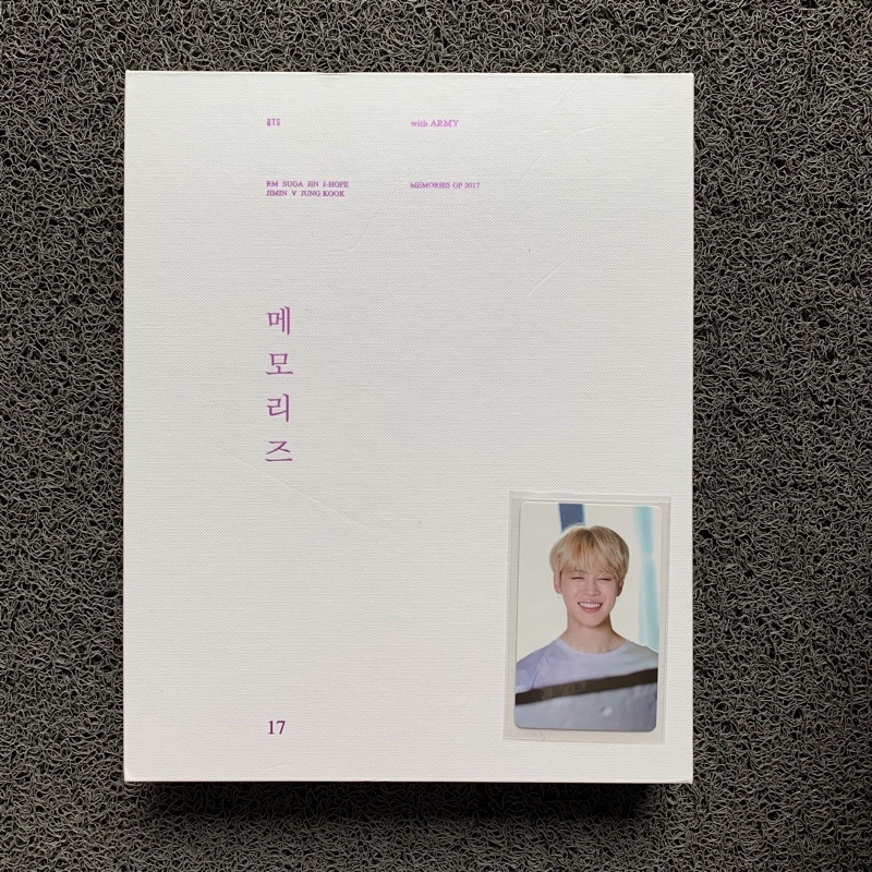 [ OFFICIAL ] BTS DVD MEMORIES 2017 + PHOTOCARD JIMIN MEMO 17 | MEMO 17 JIMIN