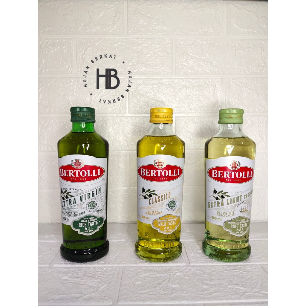 

Bertolli 500 ml Extra Virgin / Extra Light / Classico / Olive Oil / Minyak Zaitun