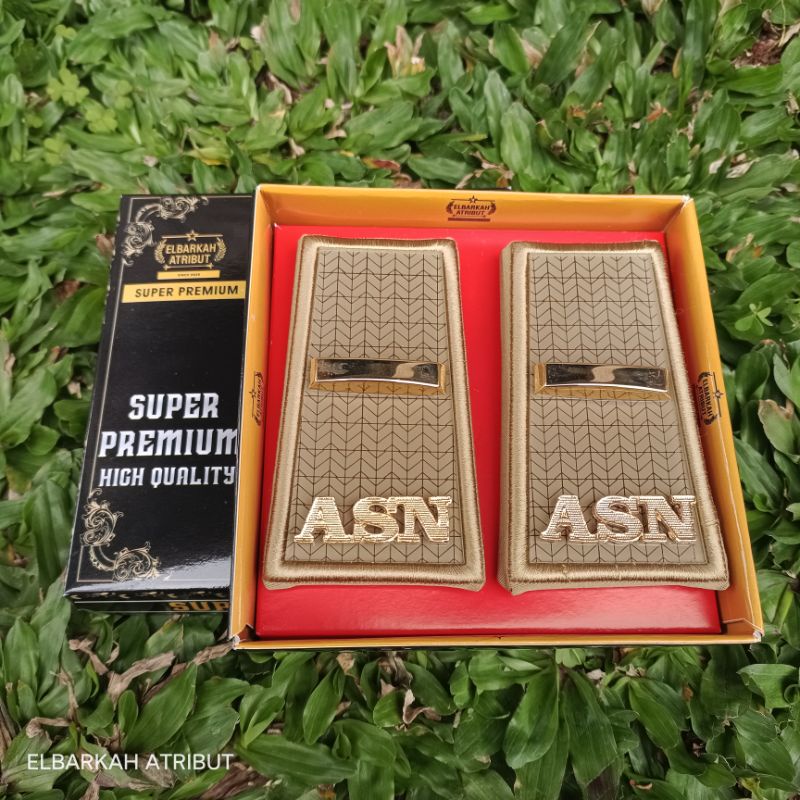 PANGKAT ASN GOLONGAN 3A AKRILIK LIS BORDIR ELBARKAH SUPER PREMIUM