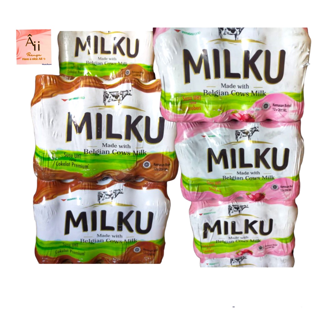 

1slop susu milku coklat / stroberi netto 200ml isi 12botol