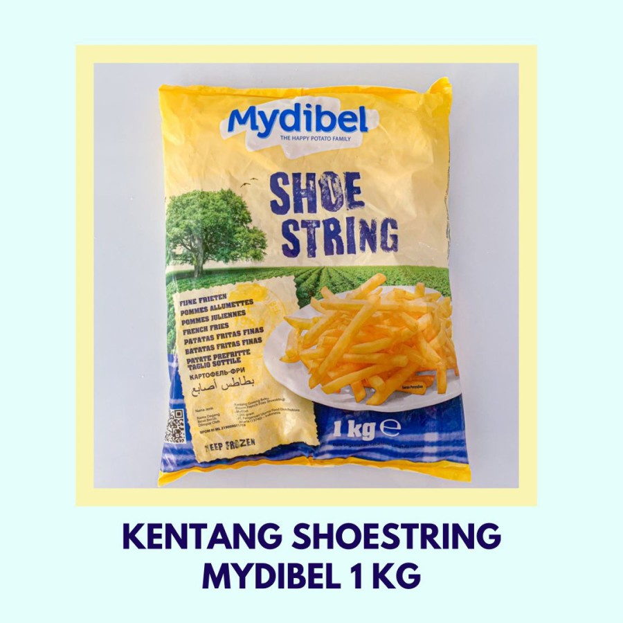 Kentang Shoestring 1 kg , produk Mydibel - FROZEN FOOD
