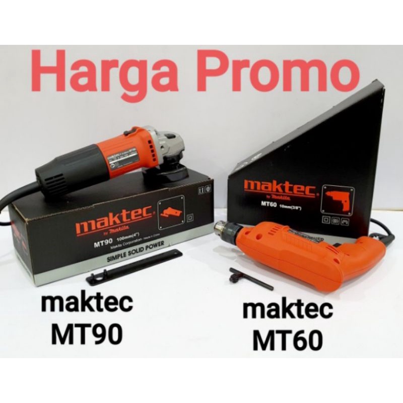 Paket MAKTEC Gerinda MT90 + Bor MT60