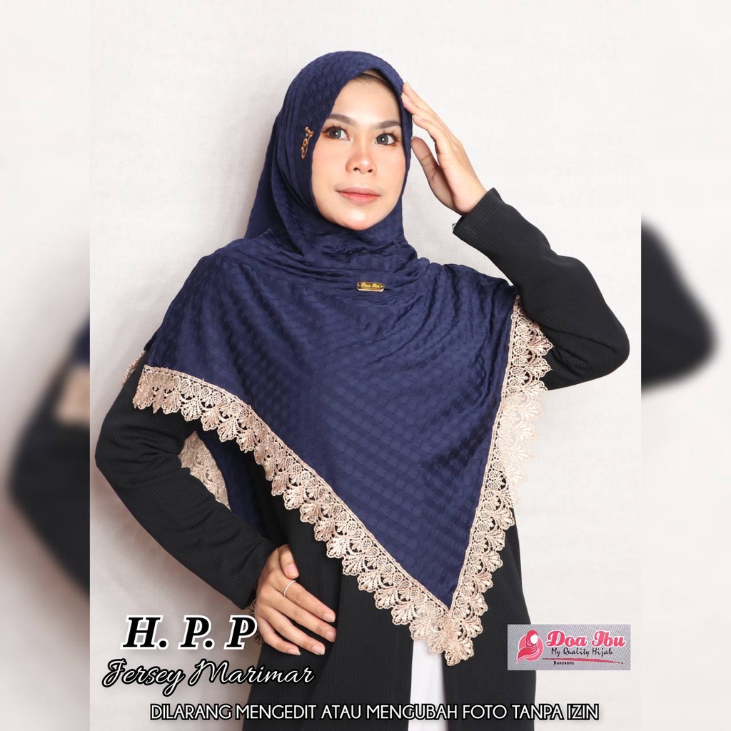 Kerudung Hodie Jersey Marimar Original Doa Ibu