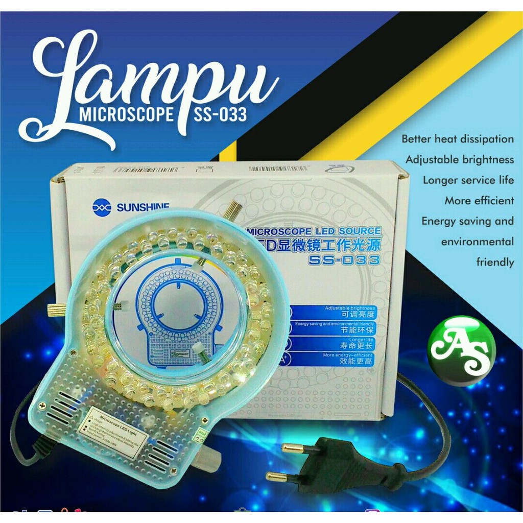 MICROSCOPE LED SOURCE SS 033 LAMPU MIKROSKOP SUNSHINE LAMPU SERVIS HP