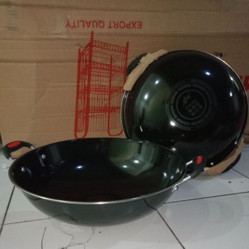 Wajan kuping enamel gsf 34cm