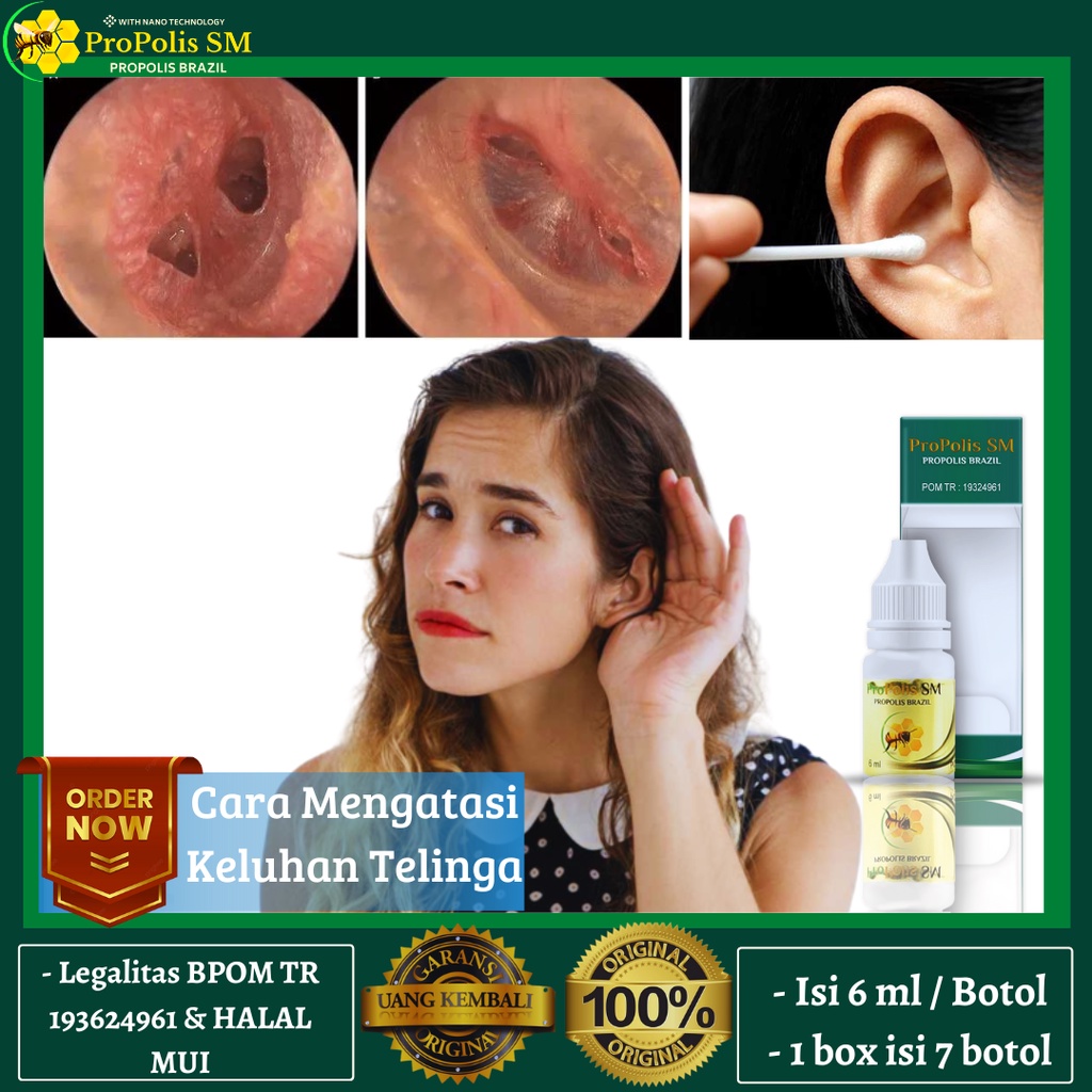 (Original) Obat Tetes Telinga Budeg, Obat Telinga Tuli / Tuli Telinga, Telinga Tuli Sebelah, Telinga