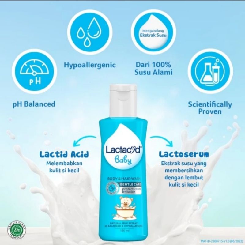 Lactacyd Baby Gentle Care 500ml - Sabun Mandi Bayi Mencegah dari Iritasi