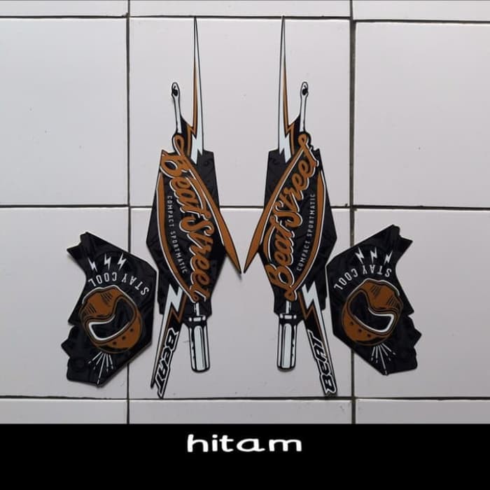 striping beat street 2017 hitam