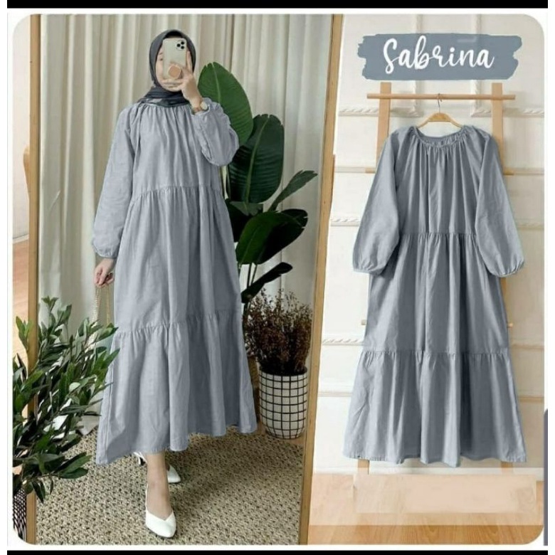 Sabrina MIDI Dress/Tunik wanita polos