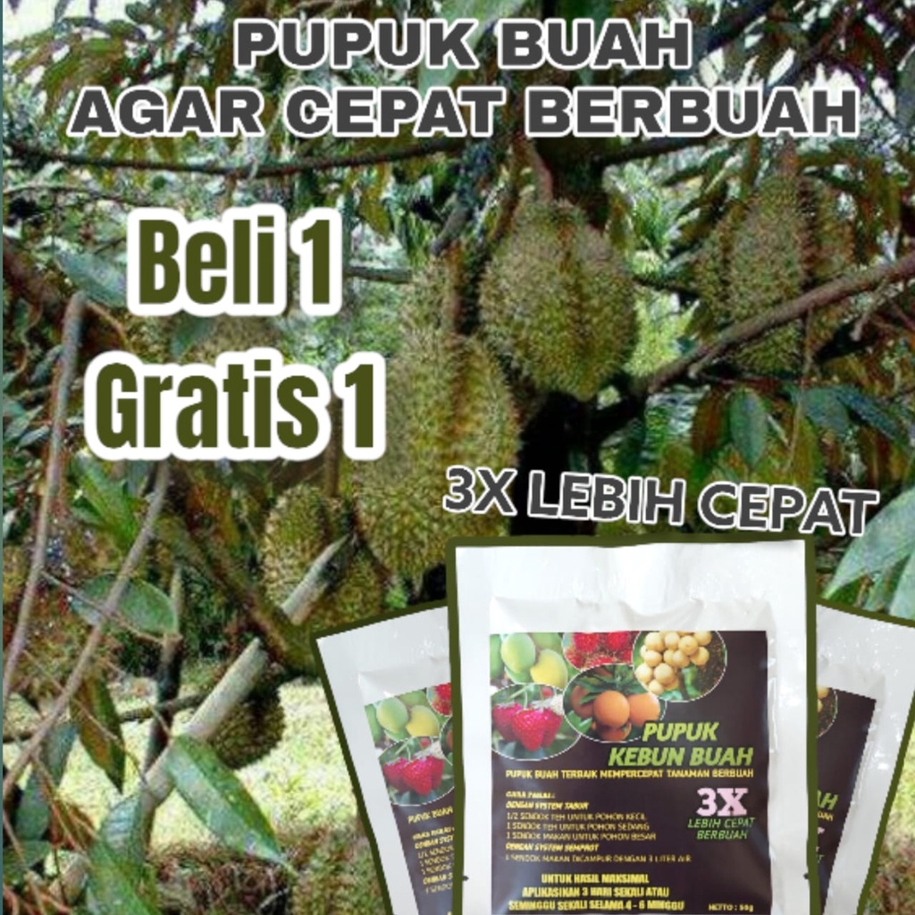 Pupuk Buah Kebun Buah 3X Lebih Cepat Berbuah 50gr