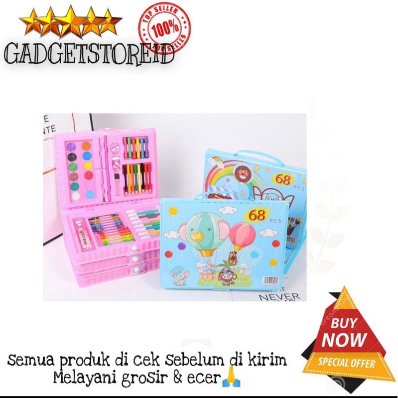

GG - Alat Lukis Set 68 PCS Crayon Oil Paste Pensil Warna Arset 68pc Pensil Warna Cair Anak Mewarnai crayon Art set 68pcs