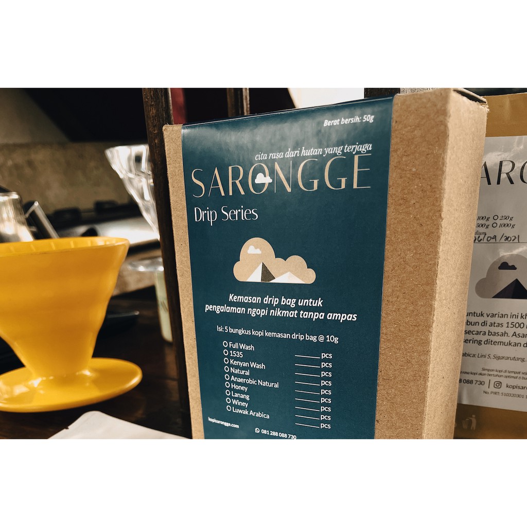 

Kopi Sarongge Drip Series - Kopi Drip Bag Arabica Satuan (PAKETAN) [ARABICA] by Negri Kopi