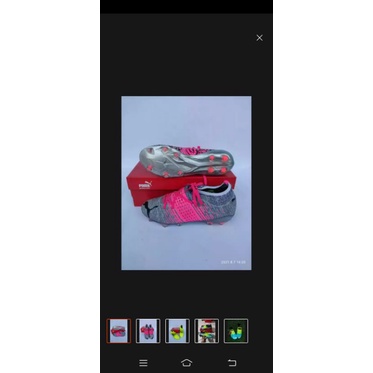 PROMO SEPATU BOLA PUMA FUTURE DAN ULTRA NEYMAR TERBARU DAN TERLARIS-Abu pink