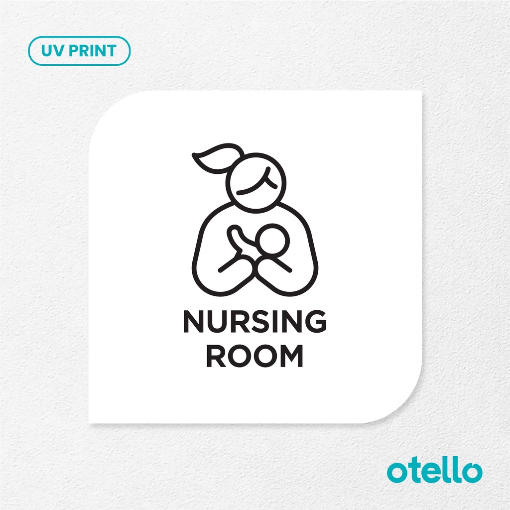 Nursing Room Sign Board Akrilik Tempel Sign Dinding Sticker Papan Label Acrylic Restoran Dinding Petunjuk Toko Cafe