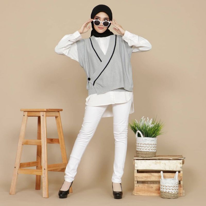 vest knit / vest rajut / rompi rajut /vest korea