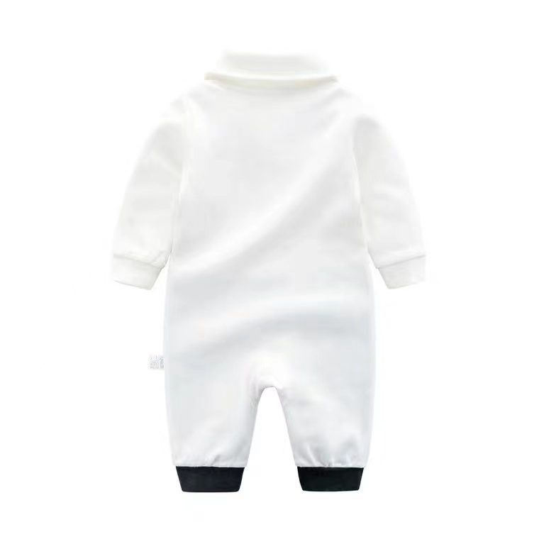 12.12 SALES!Jumpsuit Bayi Anak laki-laki Baru Lahir Dasi Lengan Panjang Pria Baju Monyet Pakaian Baby Romper 3-18Bulan