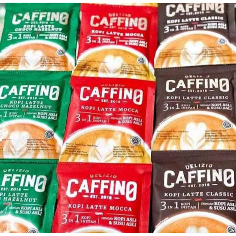 

Kopi Delizio CAFFINO Latte Instant 3in1 Sachet 30gr