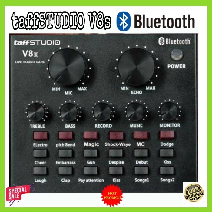 Sound Card TaffStudio V-8s Bluetooth Soundcard TaffStudio V - 8s Ori