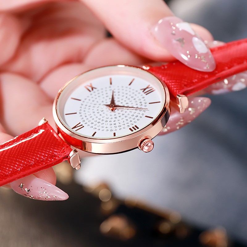 Watchyou Jam Tangan Wanita Gypsophila Belt Fashion Female Quartz Watch Ins Watches