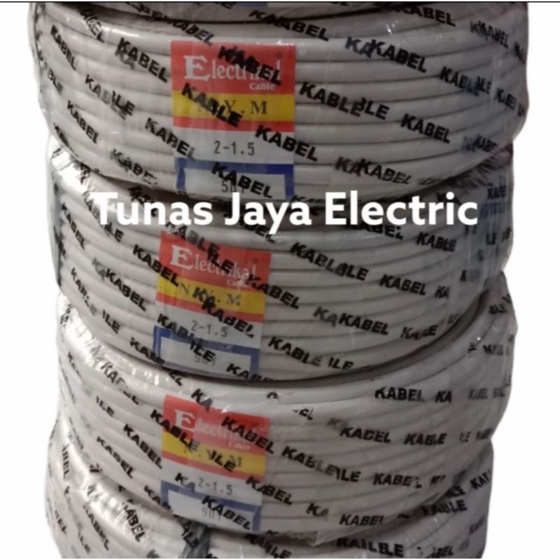 Kabel Listrik NYM 2x1,5mm Panjang 50Y ELECTRICAL (Non SNI)