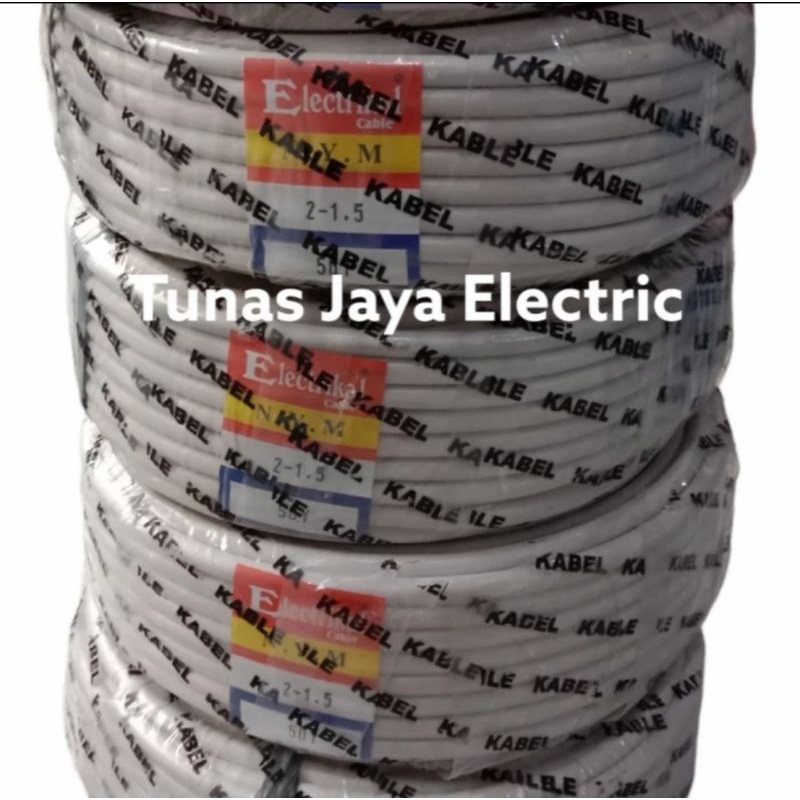 Kabel Listrik NYM 2x1,5mm Panjang 50Y ELECTRICAL (Non SNI)