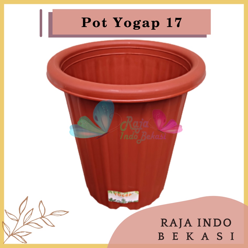 Pot Yogap 17 Merah Bata Coklat Bata Tinggi Tebal Berkualitas Pot Yogap 18 19 25 30 Murah