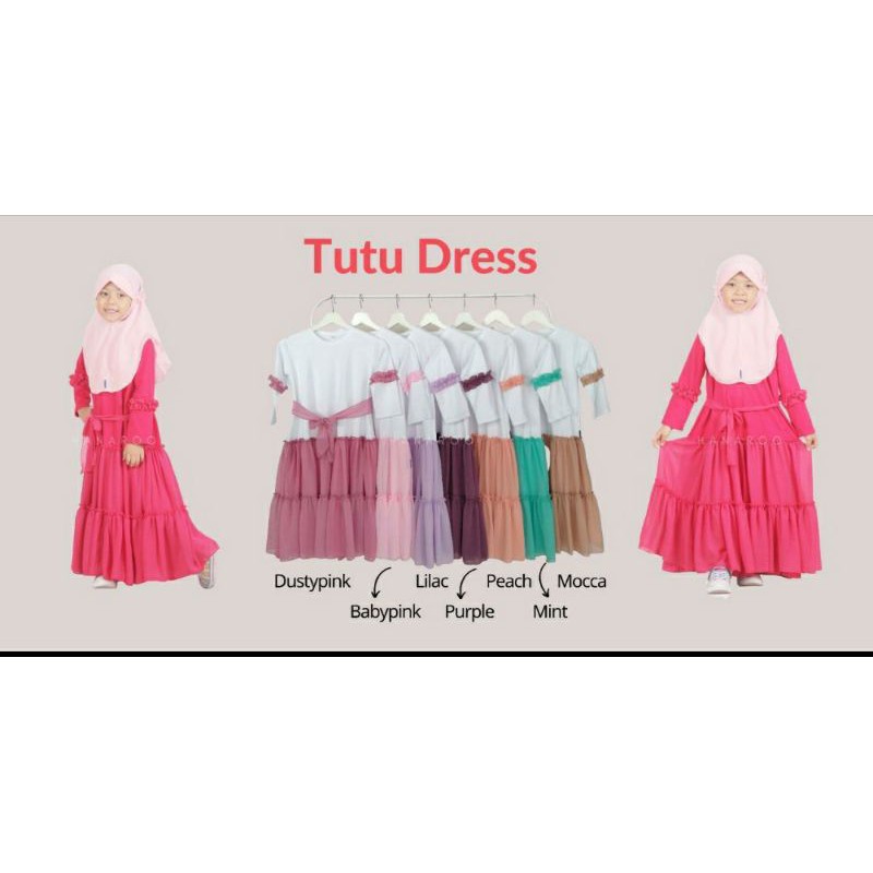 DRESS TUTU JILBAB HANARO MUSLIM ANAK (DTH21)