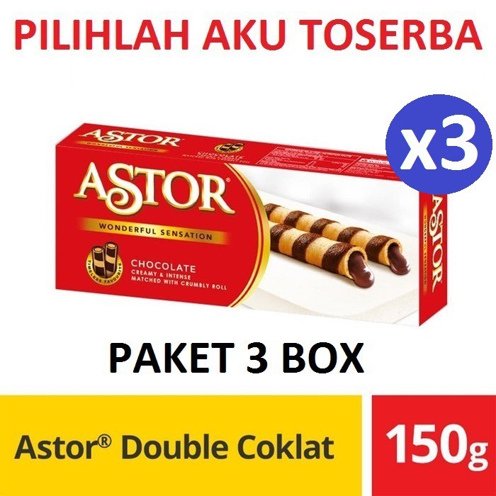 ASTOR Coklat 150 gr / ASTOR Waferstick Coklat 150 gr - (HARGA PAKET ISI 3)