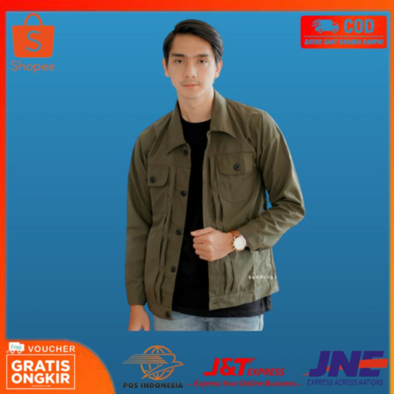 Rex Jaket ORIGINAL - Jaket Semi Parka Pria keren dan berkualitas realpicture