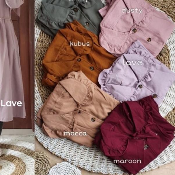 ☆ ORIYA TUNIK - LD100 Tunik Shakila Premium / Kancing Aktif Free Belt /262-6067 ✶