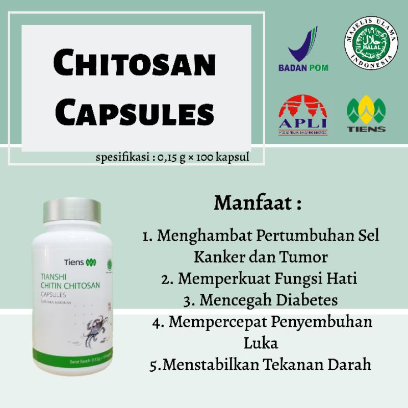 OBAT TABUR PENGERING LUKA | OBAT TABUR CHITIN CHITOSAN TIENS