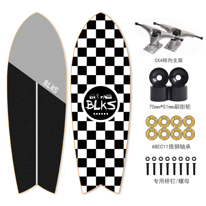 Blks Land Papan Cruise Board CX4 Untuk Latihan Skateboard Pemula