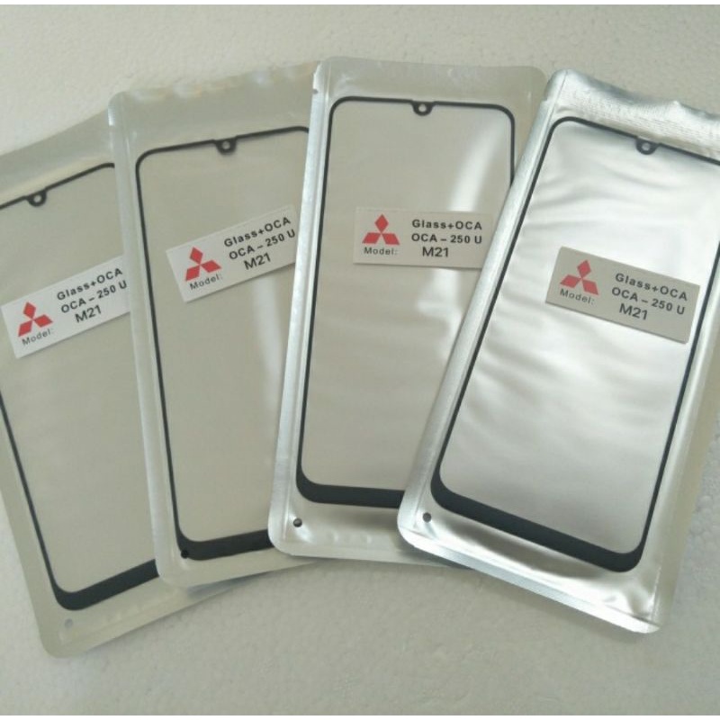 Touchscreen Tc Ts Kaca Depan Glass Oca Kaca  LCD SAMSUNG M21 ORIGINAL