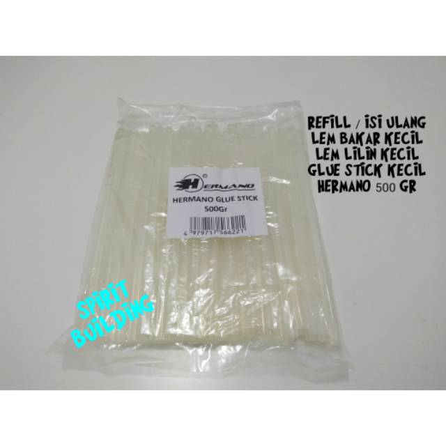 

REFILL ISI ULANG LEM BAKAR KECIL / LEM LILIN KECIL / GLUE STICK KECIL HERMANO 500 GRAM
