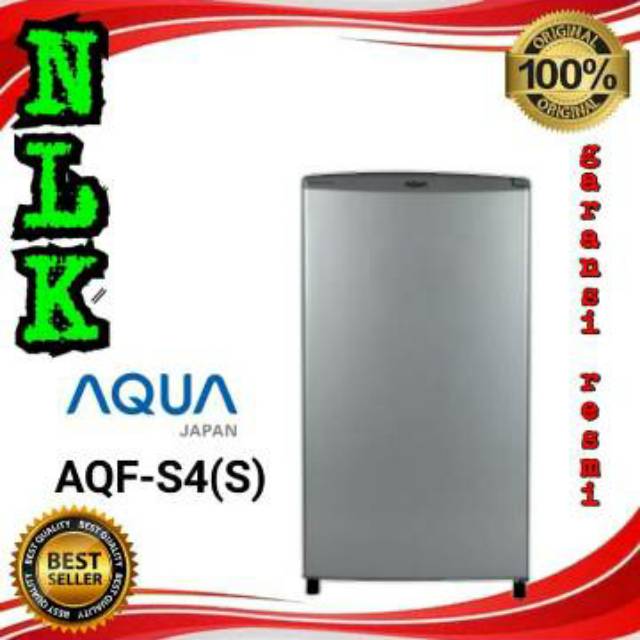 Freezer AQUA JAPAN AQF-S4(S) 4 - 5RAK lemari es pembeku es batu kulkas