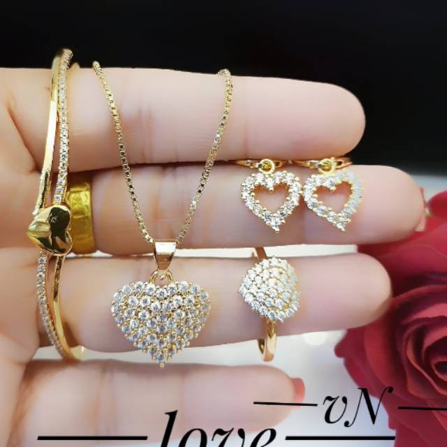 Xuping set perhiasan lapis emas 24k 1303