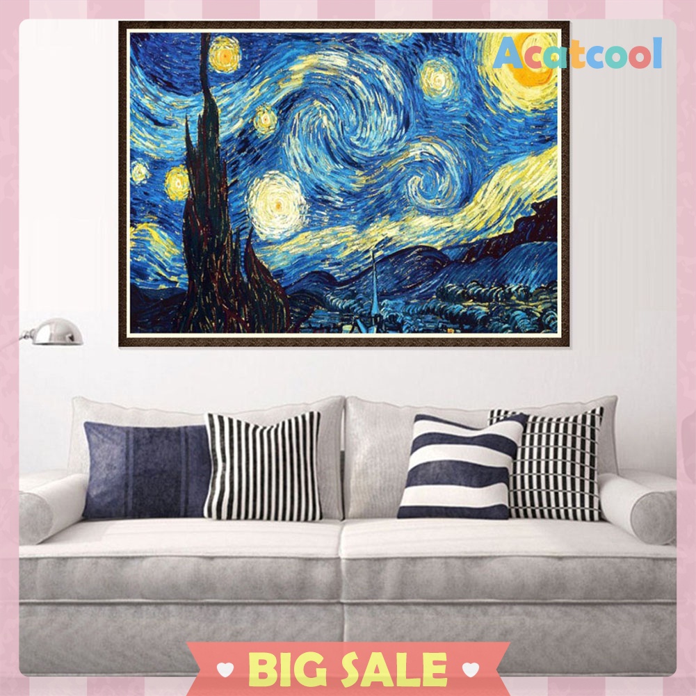 Starry Night 5D Full Drill Diamond Painting Embroidery DIY Cross Stitch