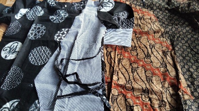 Tey-17 Batik Wanita Asj Sa Hrb026 Kenongo Kemeja Tosca Pendek