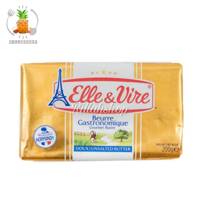 

Elle and Vire Beurre Gastronomique Unsalted Butter (200g)