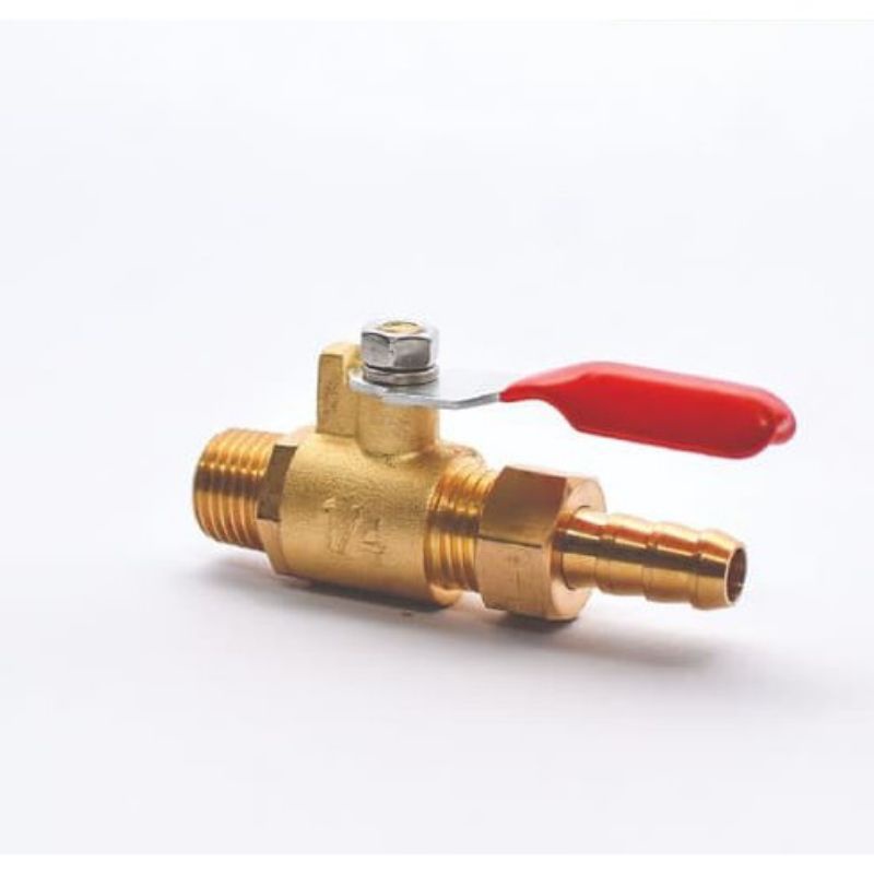 kran 1/4"in kompresor angin Kuningan