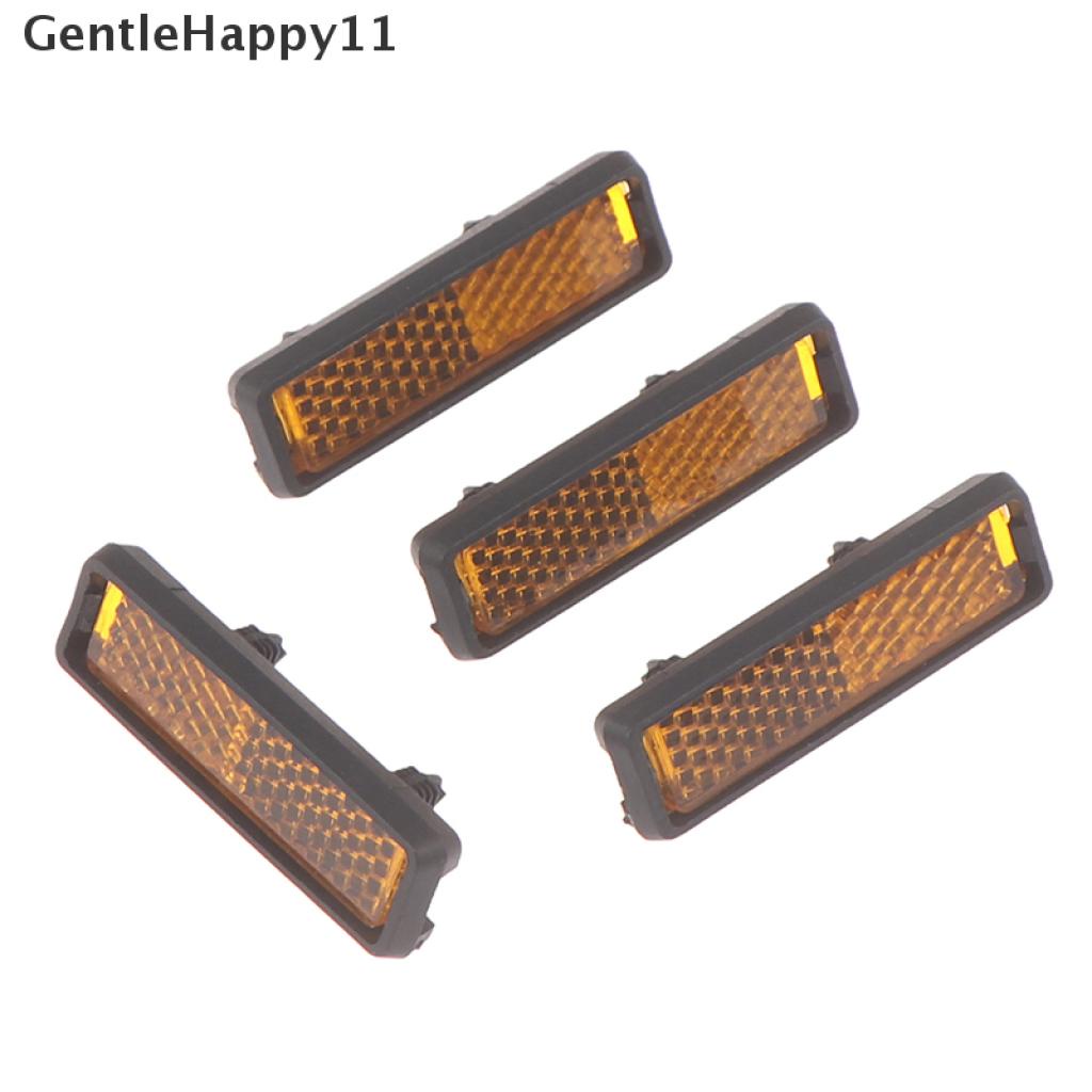 Gentlehappy 4pc Pedal Sepeda Reflektor Safety Night Cycling Reflektif Tahan Lama