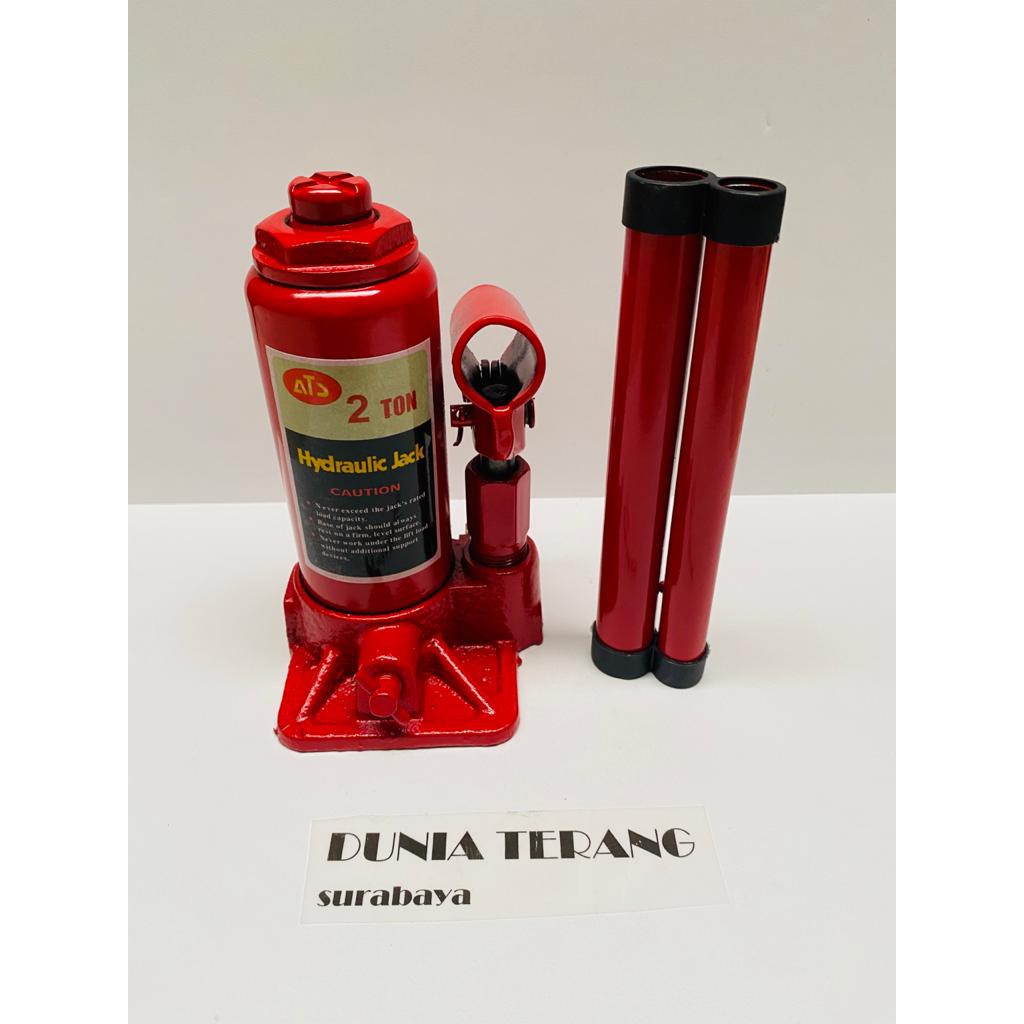 Dongkrak Botol ATS 2Ton - Dongkrak Mobil 2 Ton - Hydraulic Jack 2T