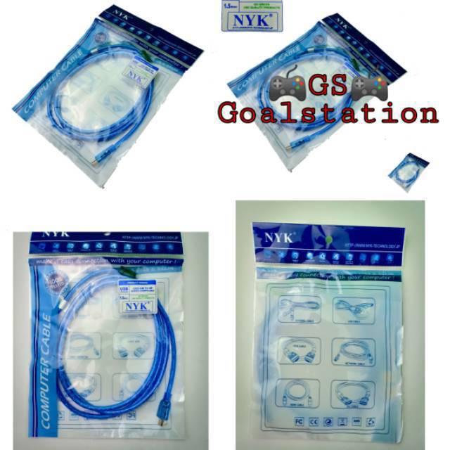 KABEL USB STIK PS3 NYK BIRU 1.5 M