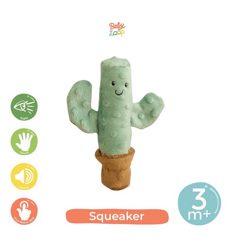 Baby Loop Squeaker Mainan Boneka Bunyi Genggam Baby Motorik - Babyloop Sensory Sensoric Toy Toys Squeaking