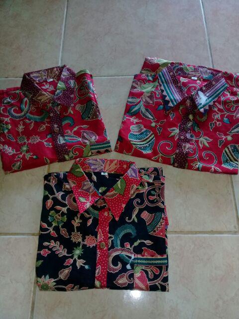 Qnunbatik Kemeja Batik Lengan Pendek Standard - Jumbo 5l Azizah Gentong