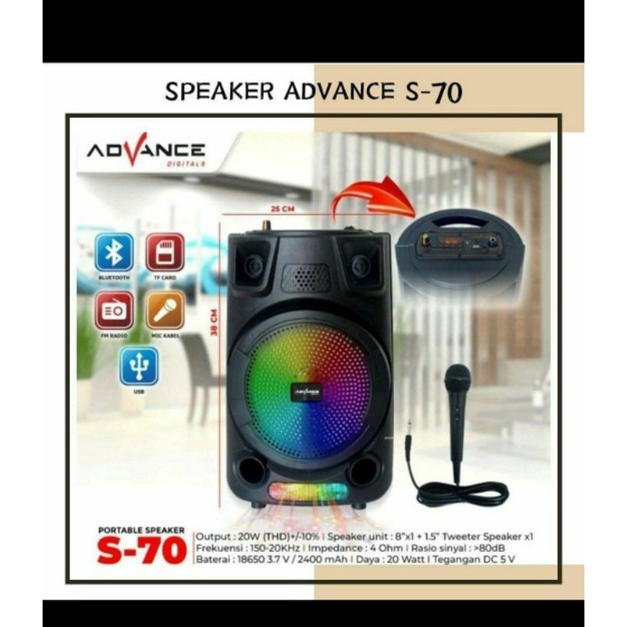 speaker advance s-70